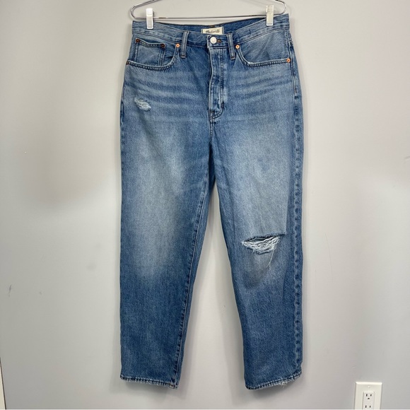Madewell The Dadjean Duane Wash Ripped Edition Dad Jeans 90s Vintage Inspired 27 - Picture 6 of 16
